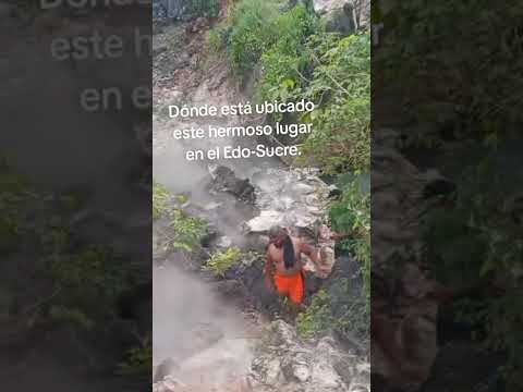 Aguas termales ubicadas en Aguas Calientes, El Pilar.Benitez, Edo Sucre.