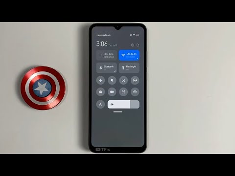 How to disable Control Center, toolbar on the lock screen on Poco C40 Android 11