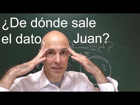 REACCIONO A LOS COMENTARIOS. «DE DÓNDE SALEN LOS DATOS DE LOS EJERCICIOS DE MATEMÁTICAS»