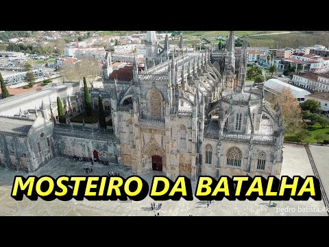BATALHA MONASTTERY portugal 4k aerial