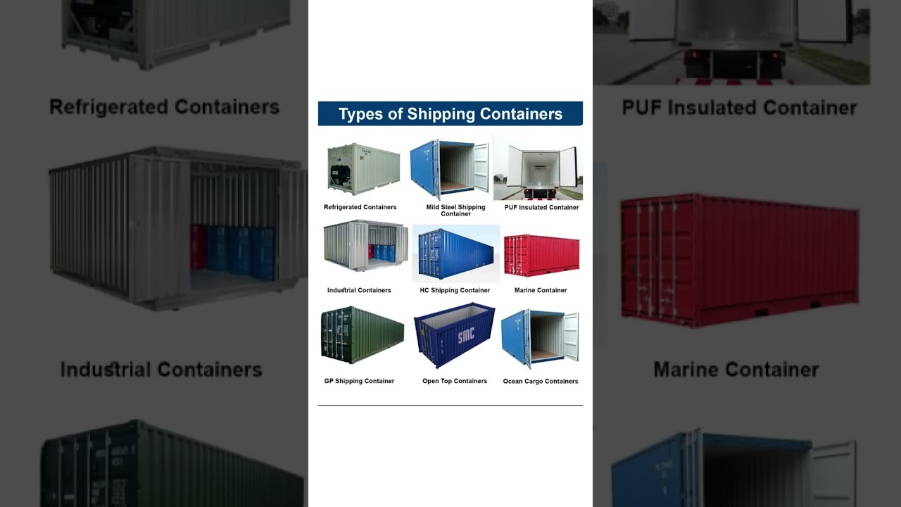 Types of shipping containers #interior #construction #civil #tools #shippingavailable #shipping