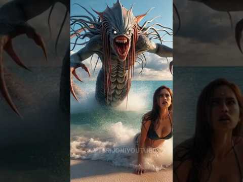 🌊😱 Sea Monster Attack on the Beach | Real Scary Creature Caught #Horror #SeaMonster #spookfish