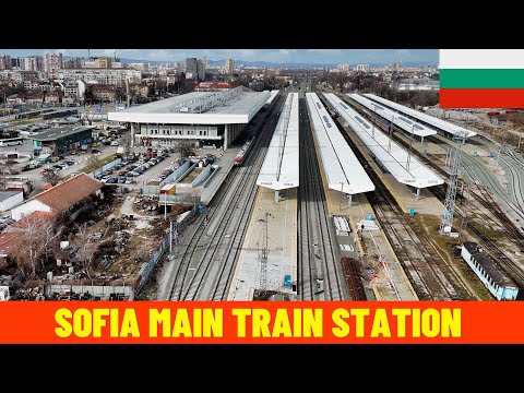 Sofia Central Railway Station - Aerial View - Sofia,  Bulgaria