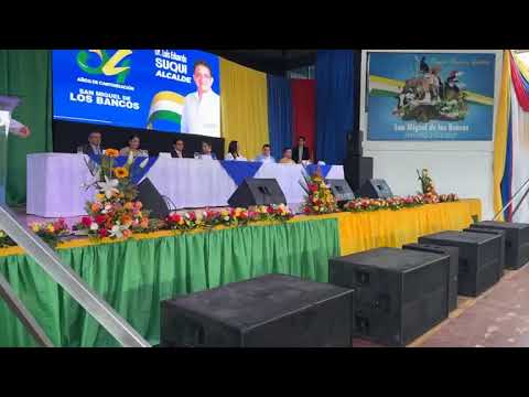 Sesión Solemne por los 34 años de cantonización de San Miguel de los Bancos, Pichincha, Ecuador. 