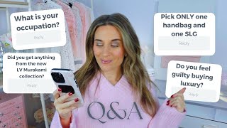 Q&A 🩷OCCUPATION, LV MURAKAMI, LUXURY GUILT AND MORE…..