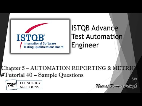 ISTQB Test Automation Engineer Introduction ISTQB Tutorials