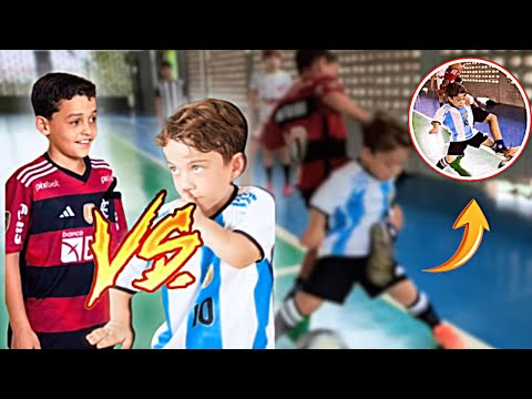 X1 JEAN X MINI MESSI -  o MINI MESSI  PERDEU A CAMISA 10 😯👀