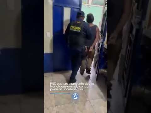 🚨 PNC captura a presunto sicario tras ataque armado en Santa Lucía Milpas Altas, Sacatepéquez.