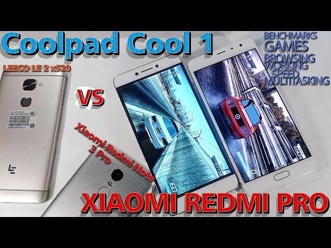 LeEco Coolpad Cool1 vs. Xiaomi Redmi Pro (Игры, браузинг, бенчмарки, тесты)