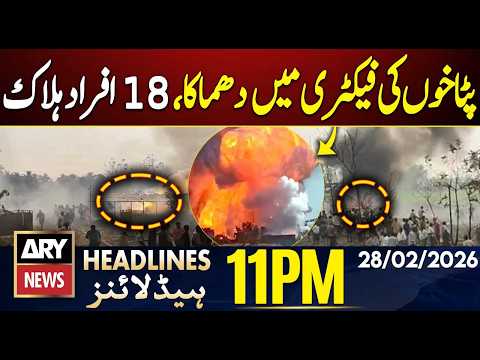 Andhra Pradesh - Firecracker manufacturing unit explosion | ARY News 11 PM Headlines | 28th Feb 26