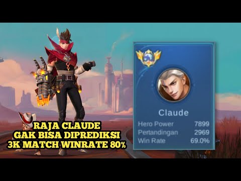 RAJA CLAUDE MARKSMAN META LINCAH BANGET TOTAL MATCH 3K WR 80% GILA! - TOP GLOBAL CLAUDE BY DENSKYY.