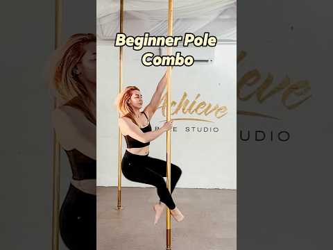 Beginner Pole Dance Combo on Static | 5 beginner friendly moves sequence #poledancing #beginnerpole