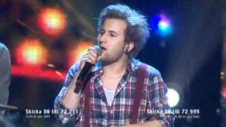 Rasmus Viberg - Social Butterfly - Melodifestivalen 2011 ( Eurovision song contest Sweden
