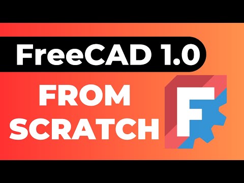 FreeCAD 1.0 Tutorial for beginners 2025
