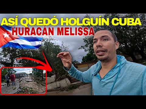 Así quedó Holguín, Cuba, tras el paso del huracán Melissa 💔🇨🇺 (Imágenes REALES DE LOS REPARTS)