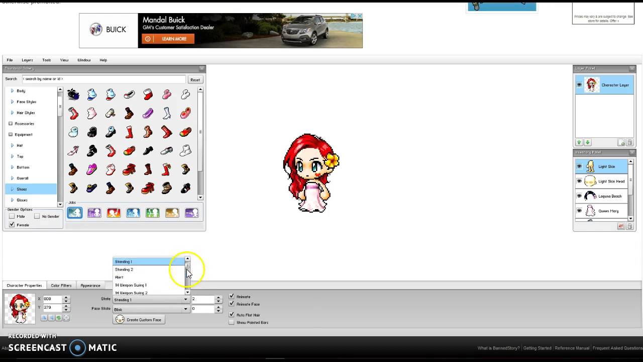 BannedStory 4 tutorial (characters)