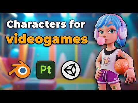 How to make 3D characters for games  | My full process in Blender & Substance Painter
