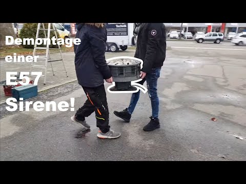Abbau einer alten E57 Sirene | Demontage Luftschutzsirene
