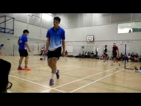 2016 ISO Badminton Tournament | MD Final | Victor Liew, Robert Golding vs Aaron Cheng, Dan Tang