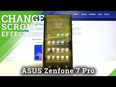 How to Change Animation Scroll Effects on ASUS Zenfone 7 Pro