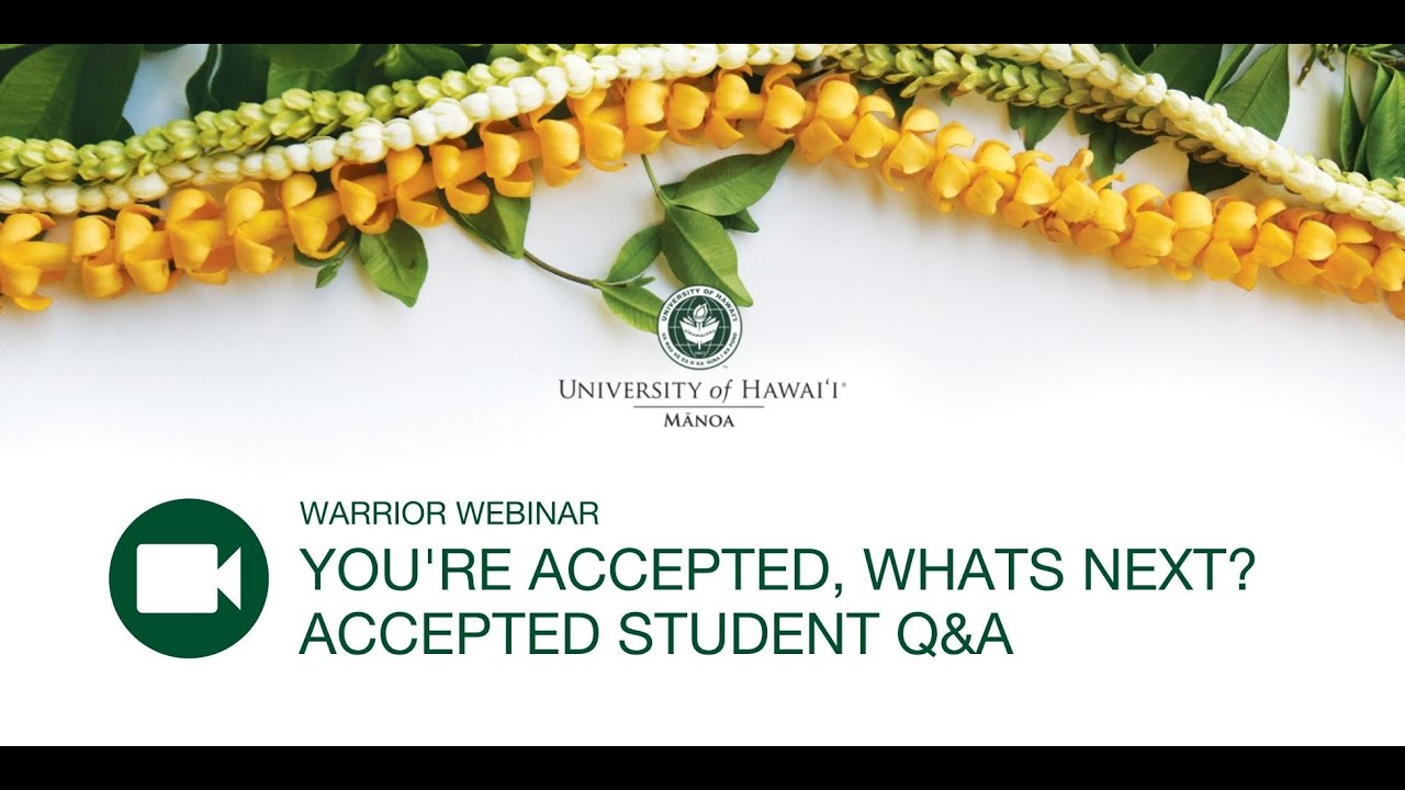 Warrior Webinar - Accepted Student Q&A