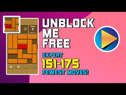 Unblock Me FREE Expert Levels 151 to 175 Walkthrough [100% Perfect!]