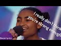 jasmine elcock ,believe lyrics (correatown)- will make you cry !