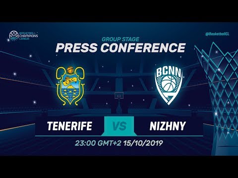 Iberostar Tenerife v Nizhny Novgorod - Press Conference - Basketball Champions League 2019-20