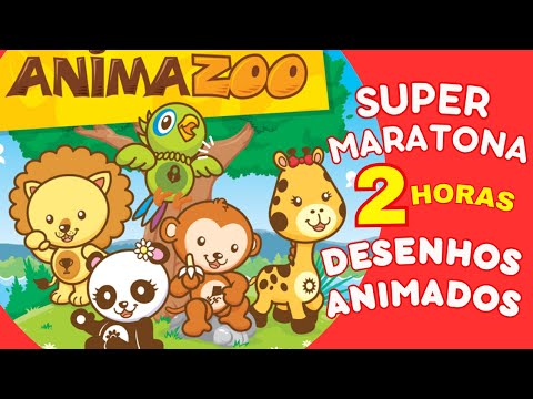 SUPER MARATONA INFANTIL com 2 HORAS de Desenhos Educativos Musicais do Animazoo Kids
