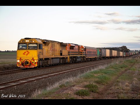 Trackside: Superfreighters & Grain at a windy Tatyoon- 24/6/23