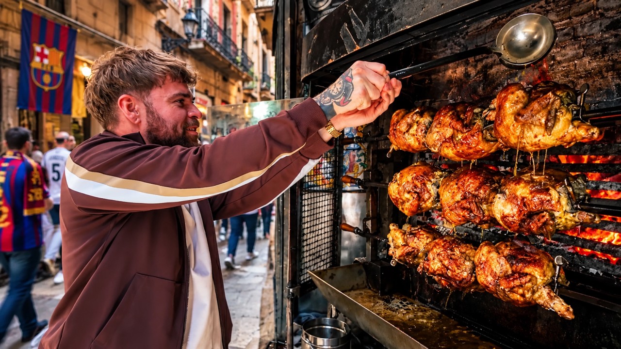 Everything I Ate In Barcelona At El Classico!