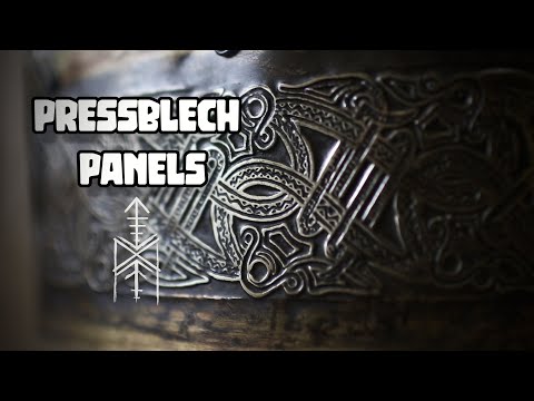 Banging the Pressblech panels in place  "Valsgarde 6 helmet (5/11)"