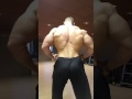 Little bit of lat action ;) 6kg up in 2 weeks post contest