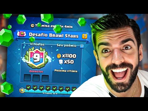 GANHEI O DESAFIO INVICTO BRAWL STARS NO CLASH ROYALE!