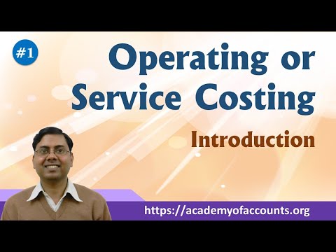 YouTube video about Service or operating costing: