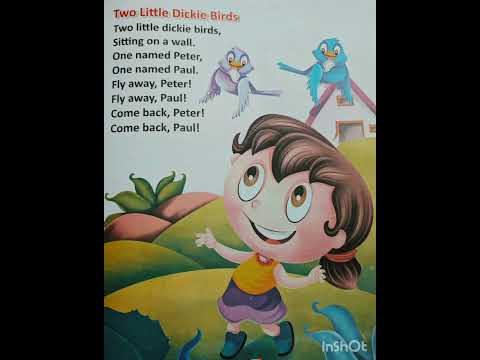 English Rhyme - Two Little Dickie Birds || Nursery Rhymes for kids #englishrhymes