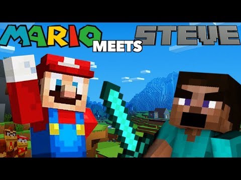 MARIO MEETS STEVE - Minecraft Machinima