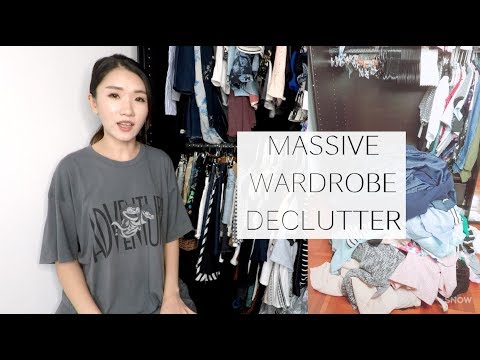 MASSIVE WARDROBE DECLUTTER | CLOSET PURGE