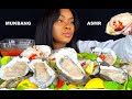 OYSTER MUKBANG RAW OYSTER MUKBANG ASMR ASMR EATING SEAFOOD OYSTERS EAT SPICY WITH TEE