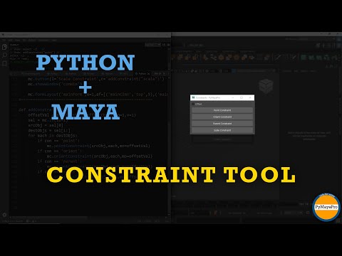 Efficient Constraints In Autodesk Maya Python Script Tutorial