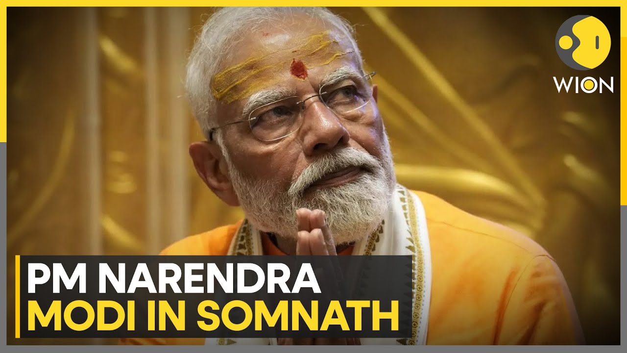 PM Modi Participates in Omkar Mantra Chanting at Somnath Mahadev Mandir | WION News