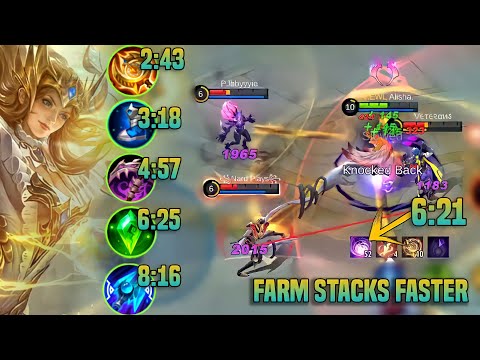 ALICE BEST ROTATION TO FARM FASTER │TOP GLOBAL ALICE GAMEPLAY│MLBB