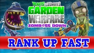 Plants vs Zombies Garden Warfare - How To Rank / Level Up Fast - Tips, Tricks, Tutorial