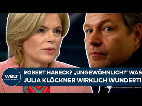 DEUTSCHLAND: Verhalten von Robert Habeck? "Ungewöhnlich!" Was Julia Klöckner wirklich wundert