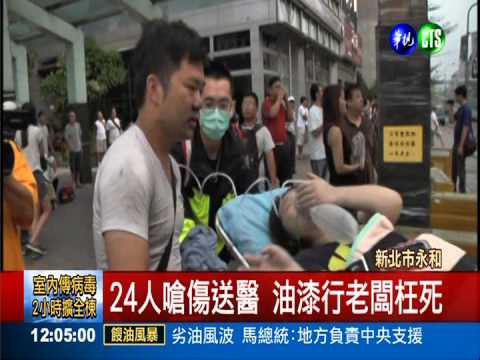 永和大火釀24傷 油漆行老闆命危