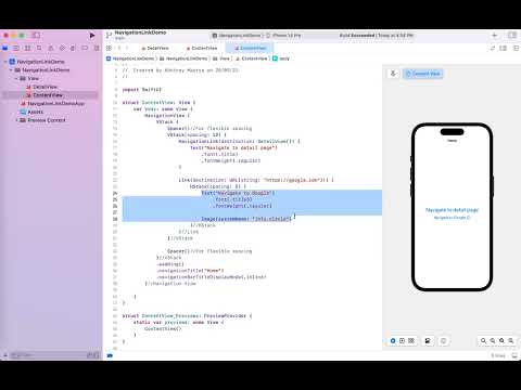 NavigationLink in SwiftUI  | Swift | Link | SwiftUI Learning