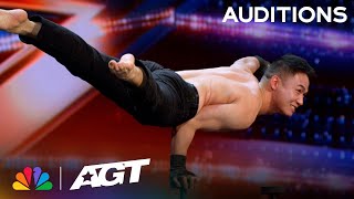Chen Lei unleashes the extraordinary with INCREDIBLE hand balancing! | Auditions | AGT 2023 thumbnail