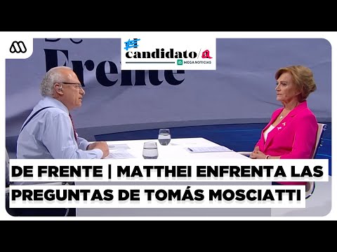 El Candidato | Capítulo 1 | De Frente | Tomás Mosciatti entrevista a Evelyn Matthei