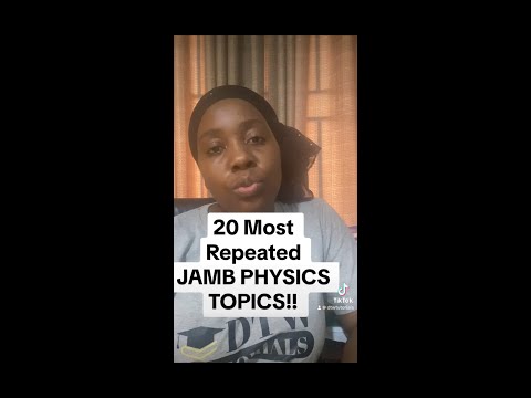 20 Most Repeated JAMB Physics Topics