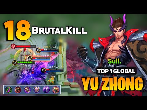 Yu zhong Offlane Monster! Best Build 2022 [ Top 1 Global Yu Zhong Gameplay ] Sull. - Mobile Legends